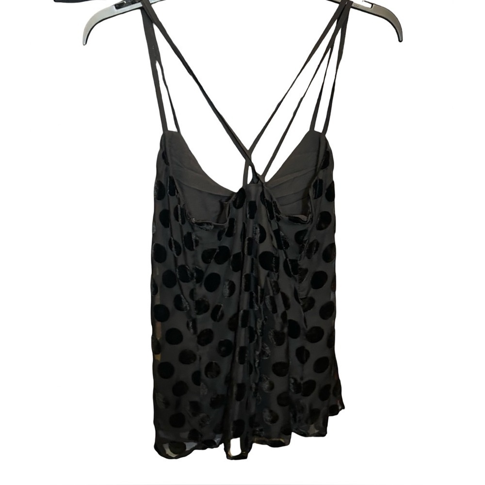 Black Velvet Circle Tank Top, Size S ~ J.O.A. LA - Picture 4 of 9